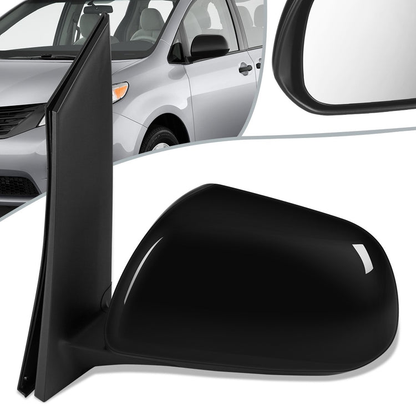 RETROVISOR MIRROR - OEM - 11-12 TOYOTA SIENNA - POWERED - HEATED - TEXTURED - BLACK - LEFT