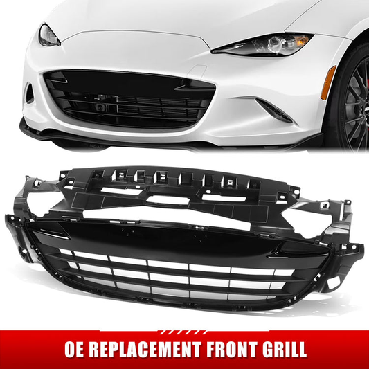 PARRILLA GRILLE - MZ MITA MX5 '16-'19/20-ON/ GRILLE ASS'Y 16-19/ MAT-GRAY/ W/BLACK MOULDING (RF)//PARTS.NO,MA1200214//OEM NO,N243501T0B