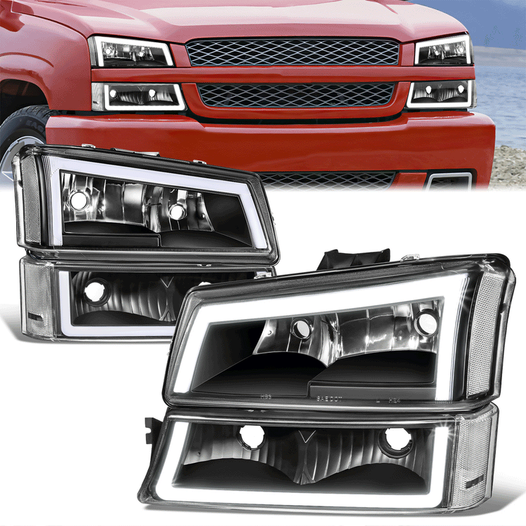 FAROS 03-06 CHEVY SILVERADO 1500, 2500, 2500HD, 3500, 3500HD, CHEVY AVALANCHE 1500, 2500 / 2007 SILVERADO 1500, 1500HD, 2500HD, 3500 CLASSIC - FITS AVALANCHE MODELS WITHOUT FACTORY CLADDING ONLY - REQUIRES WIRING TO EXISTING VEHICLE WIRING HARNESS - LED