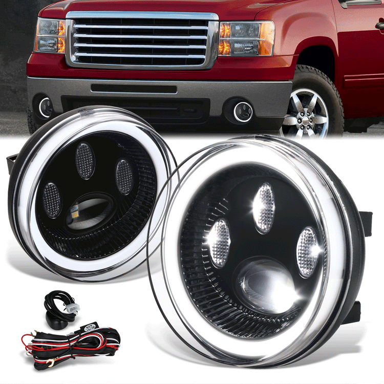 FAROS DE NIEBLA 07-14 GMC SIERRA 2500HD 3500HD / 07-13 GMC SIERRA 1500,CLEAR