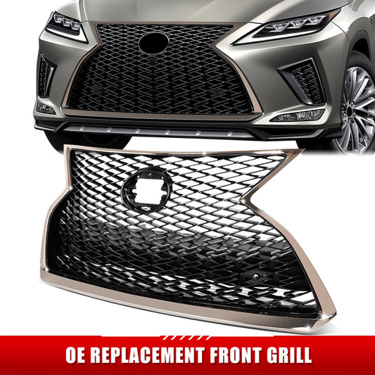 PARRILLA GRILLE - LX RX350/RX200T '16-'19/20-ON/ GRILLE ASS'Y 20-21/ W/DARK-CHROME/PRIMED-BLACK/ W/PARKING SENSORS/ W/O FRONT VIEW CAMERA