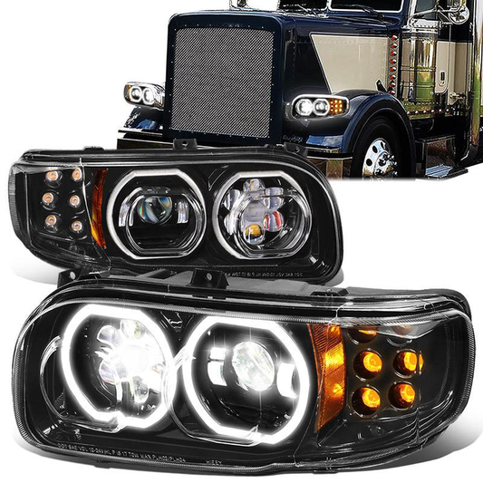 FAROS 08-15 PETERBILT 388 / 08-21 389 / 14-21 567 - BLACK
