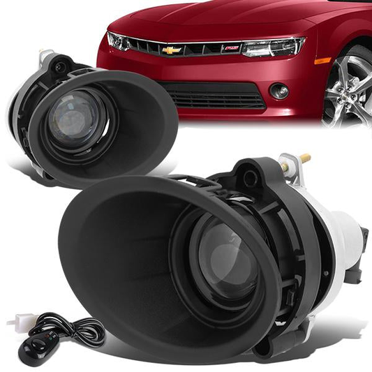 FAROS DE NIEBLA 14-15 CHEVY CAMARO LS LT 3.6 - WITH SWITCH, BEZEL - CHROME / CLEAR