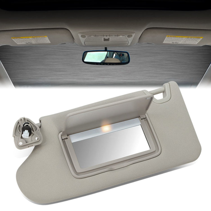 nan SUN VISOR - 13-18 NISSAN ALTIMA - FITS MODELS WITH LIGHTED MIRROR - GRAY