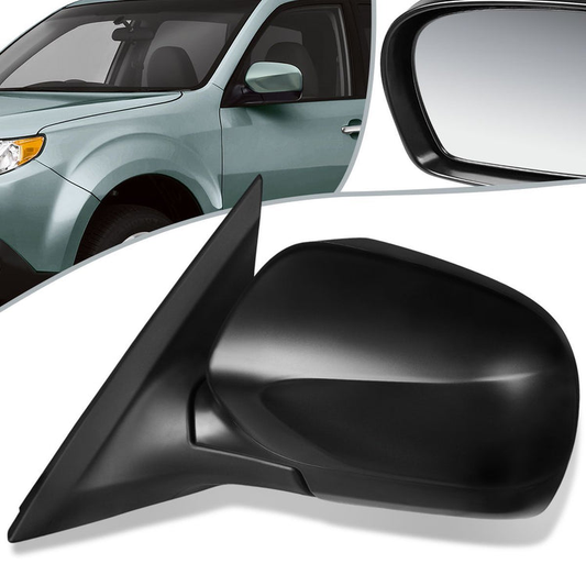 RETROVISOR MIRROR - OEM - 11-13 SUBARU FORESTER X XT - POWERED - TEXTURED - BLACK - LEFT