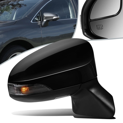 RETROVISOR MIRROR - OEM - 13-16 TOYOTA VENZA - POWERED - HEATED - W/ SIGNAL LIGHT - W/ MEMORY - W/ PUDDLE LIGHT - POWER FOLDING - RIGHT - BLACK MATERIAL