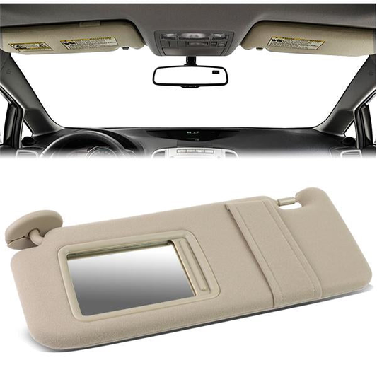 nan SUN VISOR - 09-16 TOYOTA VENZA - FITS ILLUMINATED MODELS - DRIVER SIDE - BEIGE