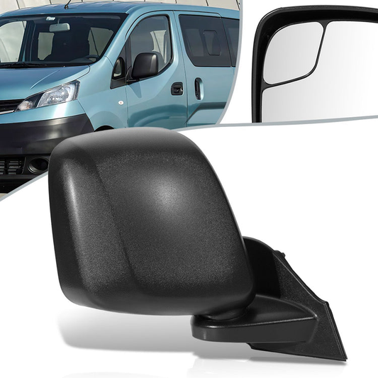 RETROVISOR MIRROR - OEM - 13-20 NISSAN NV200 - POWERED - HEATED - FOLDING - TEXTURED - BLACK - RIGHT
