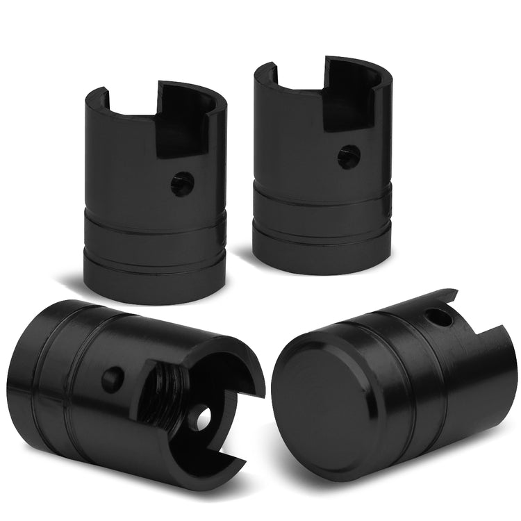 ACCESORIOS 17MM / 1.00" TALL - PISTON STYLE - BLACK
