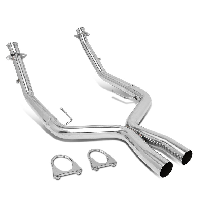 X-PIPE X-PIPE - EXHAUST - SS - 05-10 FORD MUSTANG 4.6L V8 - FITS OEM OR SHORTY HEADERS
