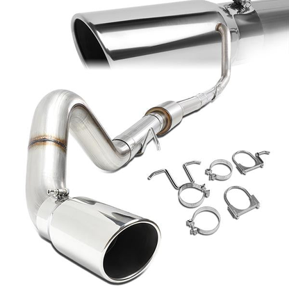 TUBERIA CATBACK CATBACK - 99-03 FORD F-250 7.3L TURBO DIESEL / 99-03 FORD F-350 7.3L TURBO DIESEL - SINGLE TIP - STAINLESS STEEL