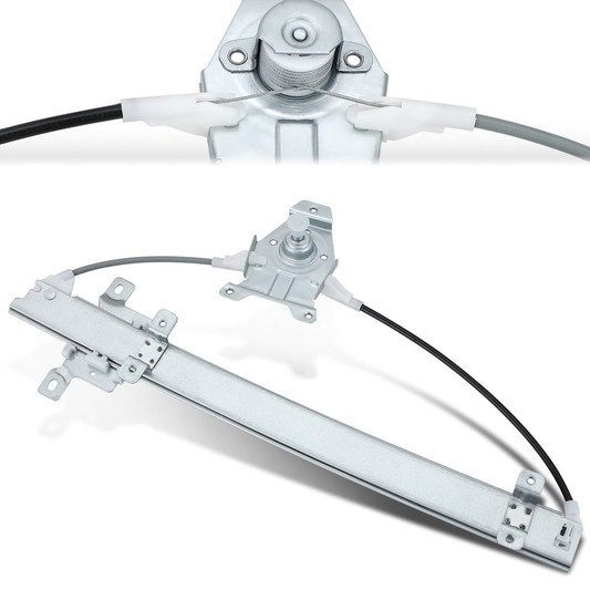 REGULADOR DE VENTANA WINDOW MOTORS & REGULATORS - METALLIC - 86-90 NISSAN SENTRA SEDAN / WAGON /86-90 NISSAN TSURU - METALLIC - BARE STEEL/PLASTIC