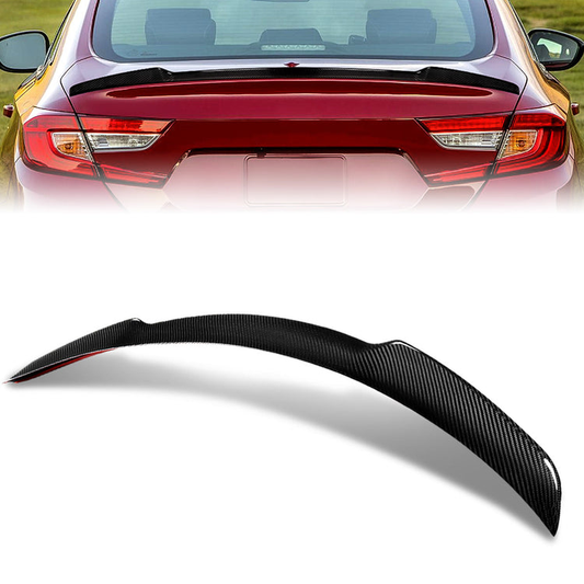 SPOILER CAR TRUNK SPOILER - 18-21 HONDA ACCORD - CARBON FIBER BLACK