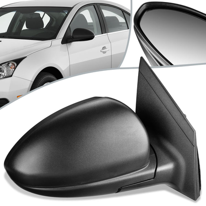 RETROVISOR MIRROR - OEM - 11-15 CHEVY CRUZE / 2016 CHEVY CRUZE LIMITED - MANUAL - TEXTURED - BLACK - RIGHT
