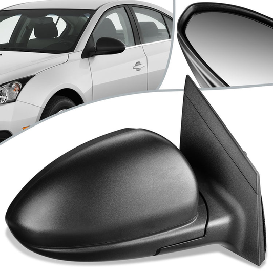 RETROVISOR MIRROR - OEM - 11-15 CHEVY CRUZE / 2016 CHEVY CRUZE LIMITED - MANUAL - TEXTURED - BLACK - RIGHT