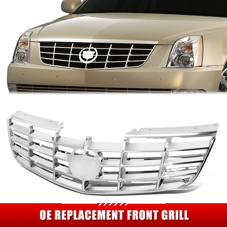 PARRILLA GRILLE - CADLAC DTS '06-'11/ GRILLE ASS'Y/ ALL CHROME W/MOULDING/ (W/O ADAPTIVE CURISE CONTROL)