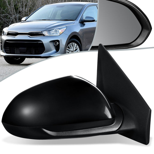 RETROVISOR MIRROR - OEM - 18+ KIA RIO - POWERED - HEATED - FOLDING - BLACK MATERIAL - RIGHT