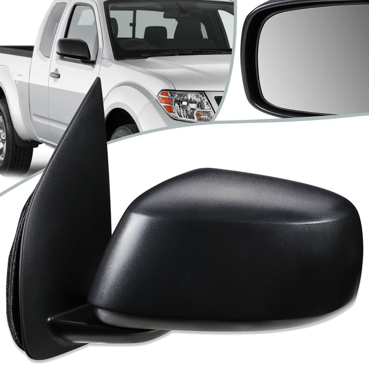 RETROVISOR MIRROR - OEM - 05-17 NISSAN FRONTIER / 05-15 NISSAN XTERRA / 05-12 NISSAN PATHFINDER - POWERED - TEXTURED - BLACK - LEFT