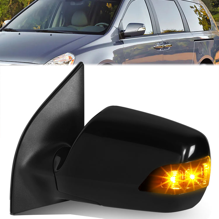 RETROVISOR MIRROR - OE STYLE - KIA SEDONA 2009-2014 - WITH POWER - DRIVER LEFT SIDE - BLACK