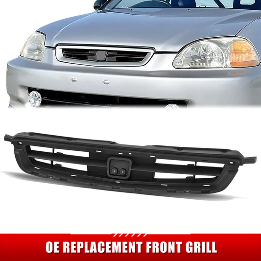 PARRILLA GRILLE - HD CVIC 4DR '96-'98/ GRILLE ASS'Y/ MAT-BLACK W/O MLDG/ (2D/HB) (CX/DX/EX/HX)/ (W/O SI)(USA BUILT)//PARTS.NO,HO1200144//OEM NO,71121S00A01ZL