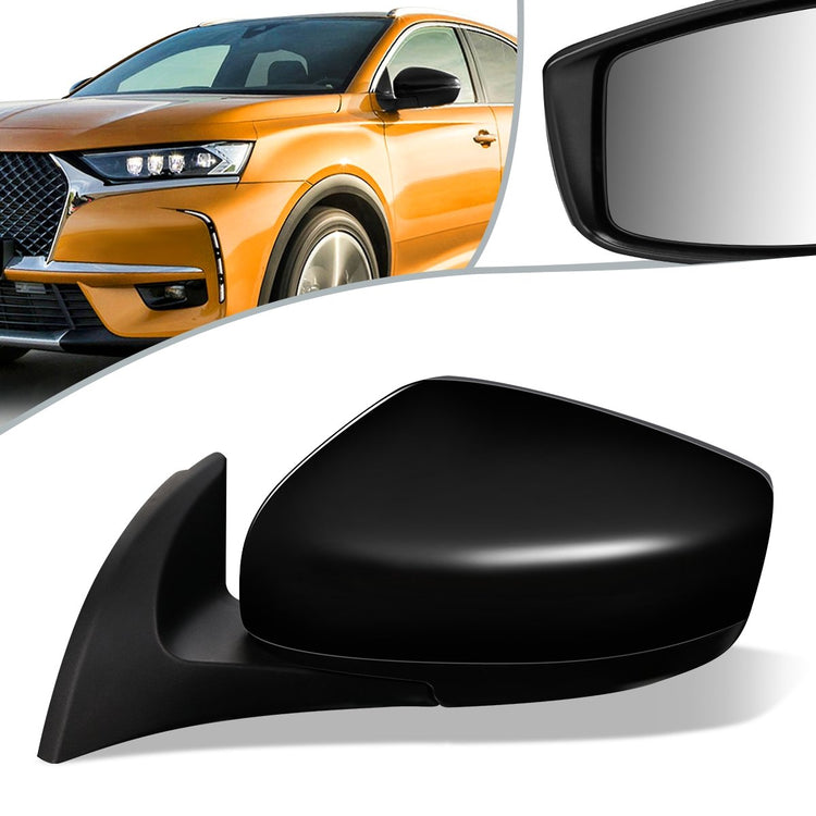 RETROVISOR MIRROR - OEM - 18-19 NISSAN LEAF - POWERED - FOLDING - BLACK MATERIAL - LEFT