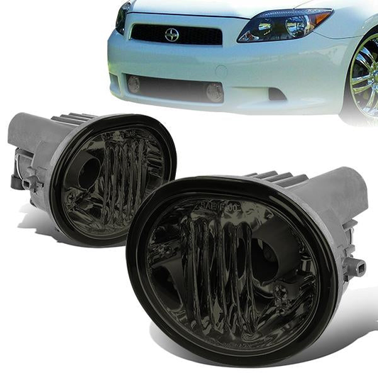 FAROS DE NIEBLA 03-08 TOYOTA MATRIX, PONTIAC VIBE / 04-10 TOYOTA TC W/ PT413-21050 GRILLE 2/4-DR - DOES NOT FIT 07-08 MATRIX XRS - NO SWITCH - 9006 BULB - SMOKE