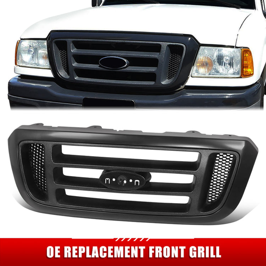 PARRILLA GRILLE - FD RANGR '98-'00/01-'03/04-05/ GRILLE ASS'Y/ BLACK W/ARGENT BAR/ (2WD)//PARTS.NO,FO1200454//OEM NO,4L5Z8200GAK