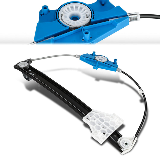 REGULADOR DE VENTANA WINDOW MOTORS & REGULATORS - METALLIC - 02-10 AUDI A4/07-08 AUDI RS4/02-10 AUDI S4 - FITS 4-DOOR MODELS - METALLIC - BARE STEEL/PLASTIC