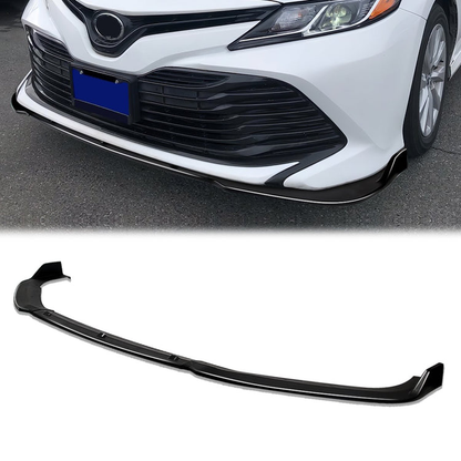 LIP FRONTAL 18-22 TOYOTA CAMRY - FITS SE, XSE MODELS ONLY - REQUIRES DRILLING BUMPER FOR INSTALLATION - 3PC - PAINTED GLOSS BLACK
