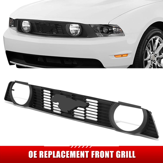 PARRILLA GRILLE - 10-12 FORD MUSTANG GT - OE STYLE - ABS - BLACK