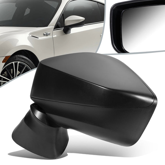 RETROVISOR MIRROR - OEM - 13+ SCION FR-S, TOYOTA BRZ - POWERED - FOLDING - TEXTURED - BLACK - LEFT