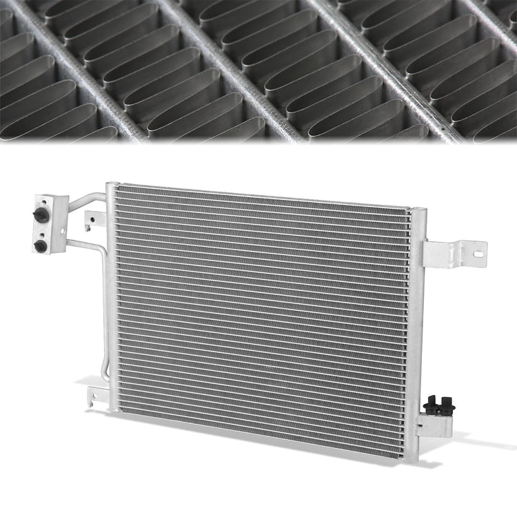 CONDENSADOR JEEP WRANGLER 2007-2011 - FOR MANUAL TRANSMISSION MODEL - ALUMINUM - SILVER