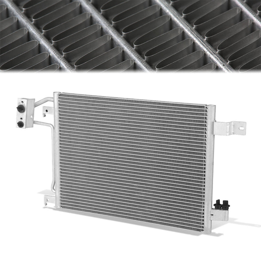 CONDENSADOR JEEP WRANGLER 2007-2011 - FOR MANUAL TRANSMISSION MODEL - ALUMINUM - SILVER