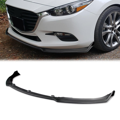 LIP FRONTAL 14-18 MAZDA 6 - REQUIRES DRILLING BUMPER FOR INSTALLATION - 3PC - MATTE BLACK