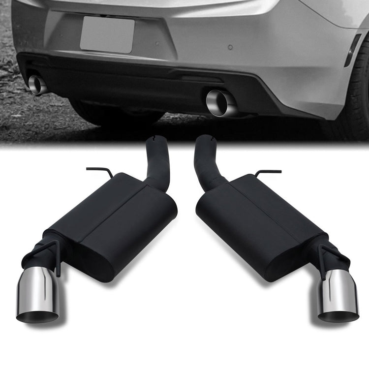 TUBERIA CATBACK CATBACK - 16-19 CHEVROLET CAMARO SS WITH 6.2L ENGINE - DOES NOT FIT VEHICLES FITTED WITH PERFORMANCE EXHAUST OPTION (QUADTIP) - ALUMINIZED / STAINLESS