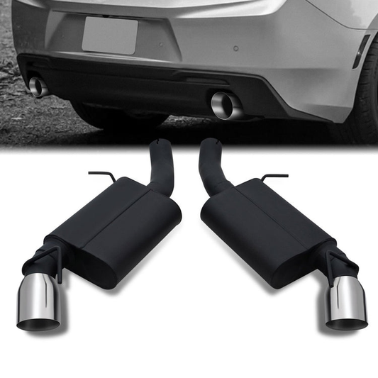 TUBERIA CATBACK CATBACK - 16-19 CHEVROLET CAMARO SS WITH 6.2L ENGINE - DOES NOT FIT VEHICLES FITTED WITH PERFORMANCE EXHAUST OPTION (QUADTIP) - ALUMINIZED / STAINLESS