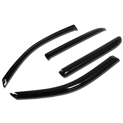 PROTECTOR DE VENTANA WINDOW VISORS - 02-06 GMC ENVOY, CHEVY TRAILBLAZE / 03-08 ISUZU ASCENDER - 4PCS - FITS 7 PASSENGER MODEL ONLY - DARK SMOKE