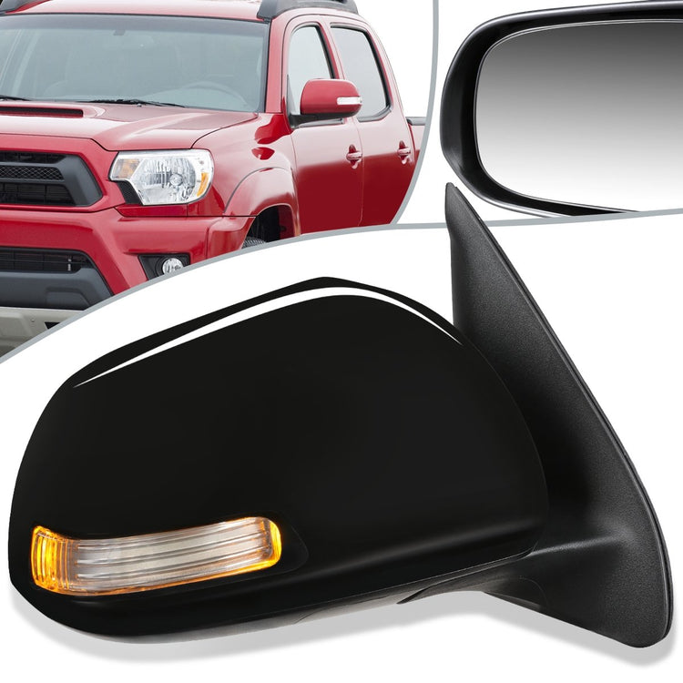 RETROVISOR MIRROR - OEM - 12-15 TOYOTA TACOMA - POWERED - TEXTURED - RIGHT - BLACK