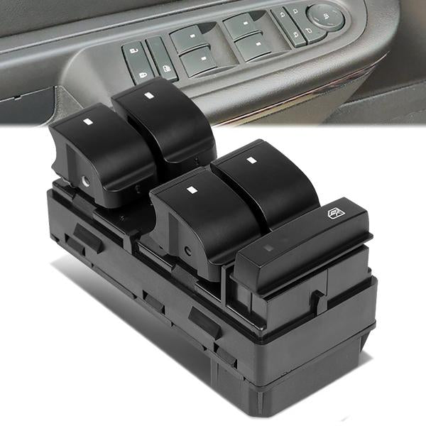INTERRUPTOR ELEVADOR ELECTRICO 08-11 CHEVY HHR / 07-13 CHEVY SILVERADO 1500, GMC SIERRA 1500 / 07-14 CHEVY SILVERADO 2500, 3500, GMC SIERRA 2500, 3500 - FITS 4-DR MODELS - DRIVER SIDE - BLACK