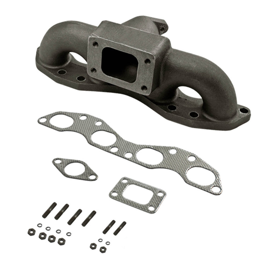 TURBO MANIFOLD TURBO MANIFOLD - CAST - 89-98 NISSAN 240SX S13 / S14 SR20DET - T3 FLANGE - 35 / 38MM WG - I10-4