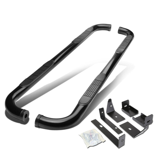 ESTRIBOS 3" - ROUND - 90 DEG - 03-08 NISSAN MURANO - BLACK