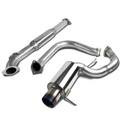 TUBERIA CATBACK CATBACK - 00-05 MITSUBISHI ECLIPSE V6 - SINGLE BURNT TIP - STAINLESS STEEL