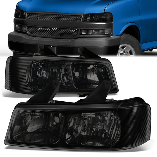 FAROS 03-14 CHEVROLET EXPRESS 1500 / 03-03 CHEVROLET EXPRESS 2500 / 03-23 CHEVROLET EXPRESS 3500 / 09-22 CHEVROLET EXPRESS 4500 / 03-14 GMC SAVANA 1500 / 03-23 GMC SAVANA 2500 / 03-23 GMC SAVANA 3500 / 09-22 GMC SAVANA 4500 - FITS MODELS WITH COMPOSITE
