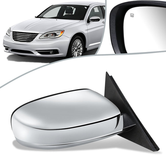 RETROVISOR MIRROR - OEM - 11-14 CHRYSLER 300C - POWERED - HEATED - FOLDING - W/ CHROME COVER - RIGHT