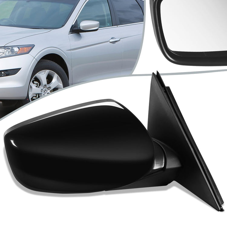 RETROVISOR MIRROR - OEM - 08-12 HONDA ACCORD 4-DOOR - POWERED - PAINTABLE - BLACK - RIGHT