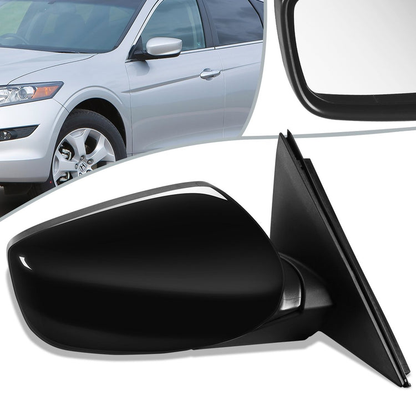 RETROVISOR MIRROR - OEM - 08-12 HONDA ACCORD 4-DOOR - POWERED - PAINTABLE - BLACK - RIGHT