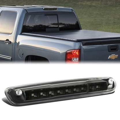 LUZ DE FRENO 07-13 CHEVY SILVERADO 1500, 1500HD, GMC SIERRA 1500, 1500HD / 07-14 SILVERADO 2500, 3500, HD MODELS, SIERRA 2500, 3500, HD MODELS / 09-10 HUMMER H3T - LED - BLACK