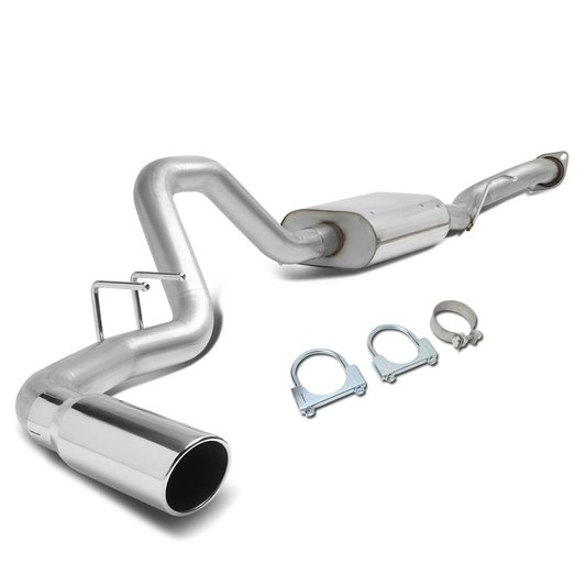 TUBERIA CATBACK CATBACK - 99-07 CHEVY SILVERADO / GMC SIERRA STANDARD CAB SHORT BED 4.3L / 4.8L / 5.3L / 6.0L - MUFFLER TIP - STAINLESS STEEL