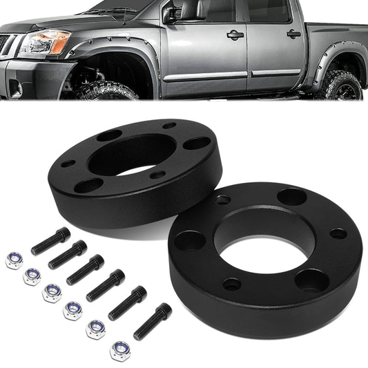 KIT ELEVACION 04-22 NISSAN TITAN / 04-15 NISSAN ARMADA - FITS 2WD & 4WD MODELS - FRONT - 2" LIFT - STRUT TOP MOUNT SPACER