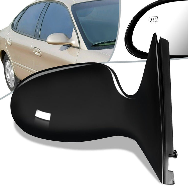 RETROVISOR MIRROR - OEM - 96-99 FORD TAURUS / 96-99 MERCURY SABLE - POWERED - HEATED - PAINTABLE - BLACK - RIGHT